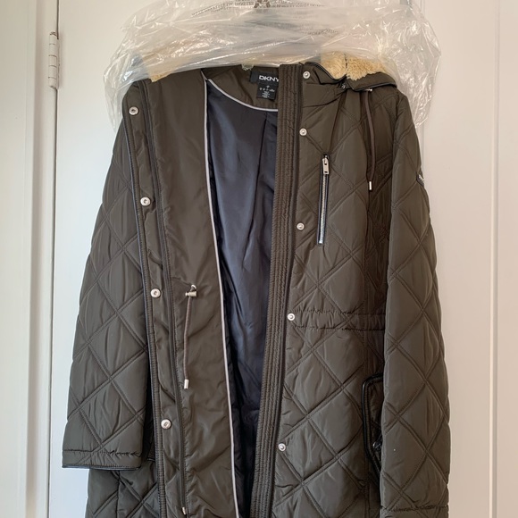 DKNY cinched waist coat - Picture 3 of 4